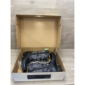 Durango Western Boots Mens 10.5 D Black TR760 Oiled Black Leather Cowboy